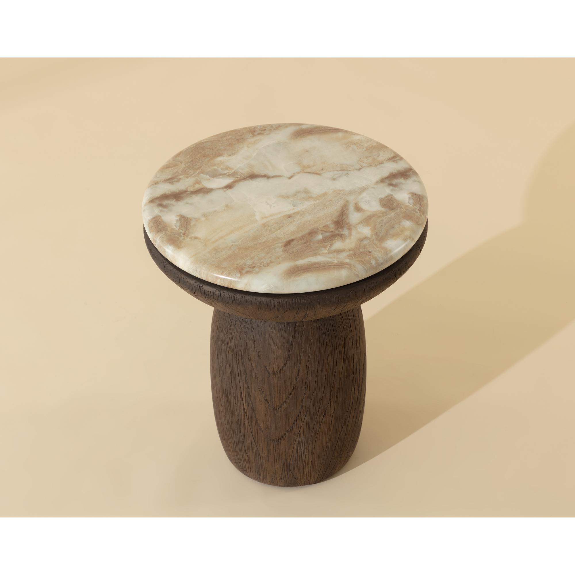 Orula End Table - Marble Look - Macchiato 6 Orula End Table - Marble Look - Macchiato - Image 6