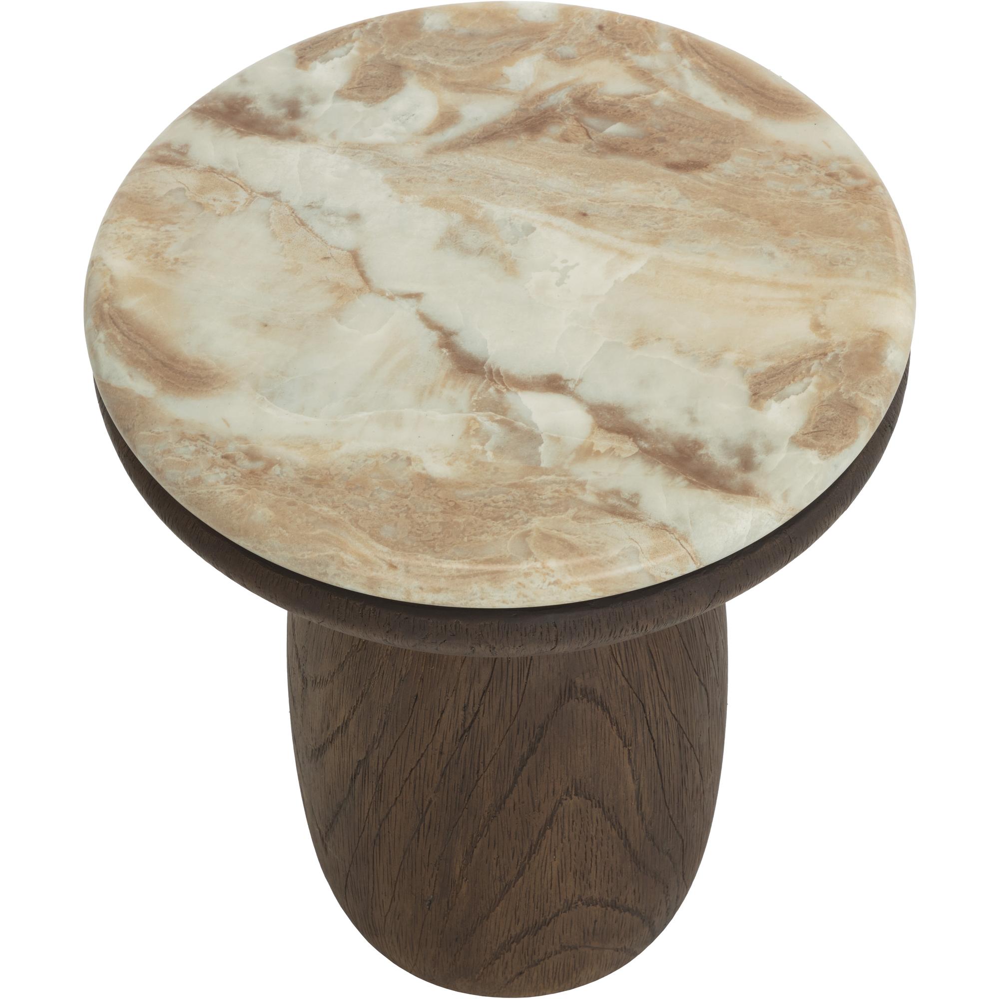 Orula End Table - Marble Look - Macchiato 3 Orula End Table - Marble Look - Macchiato - Image 3