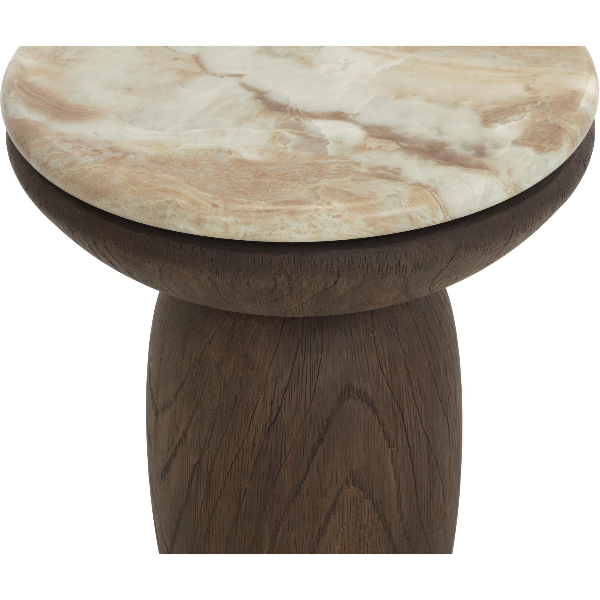 Orula End Table - Marble Look - Macchiato 4 Orula End Table - Marble Look - Macchiato - Image 4
