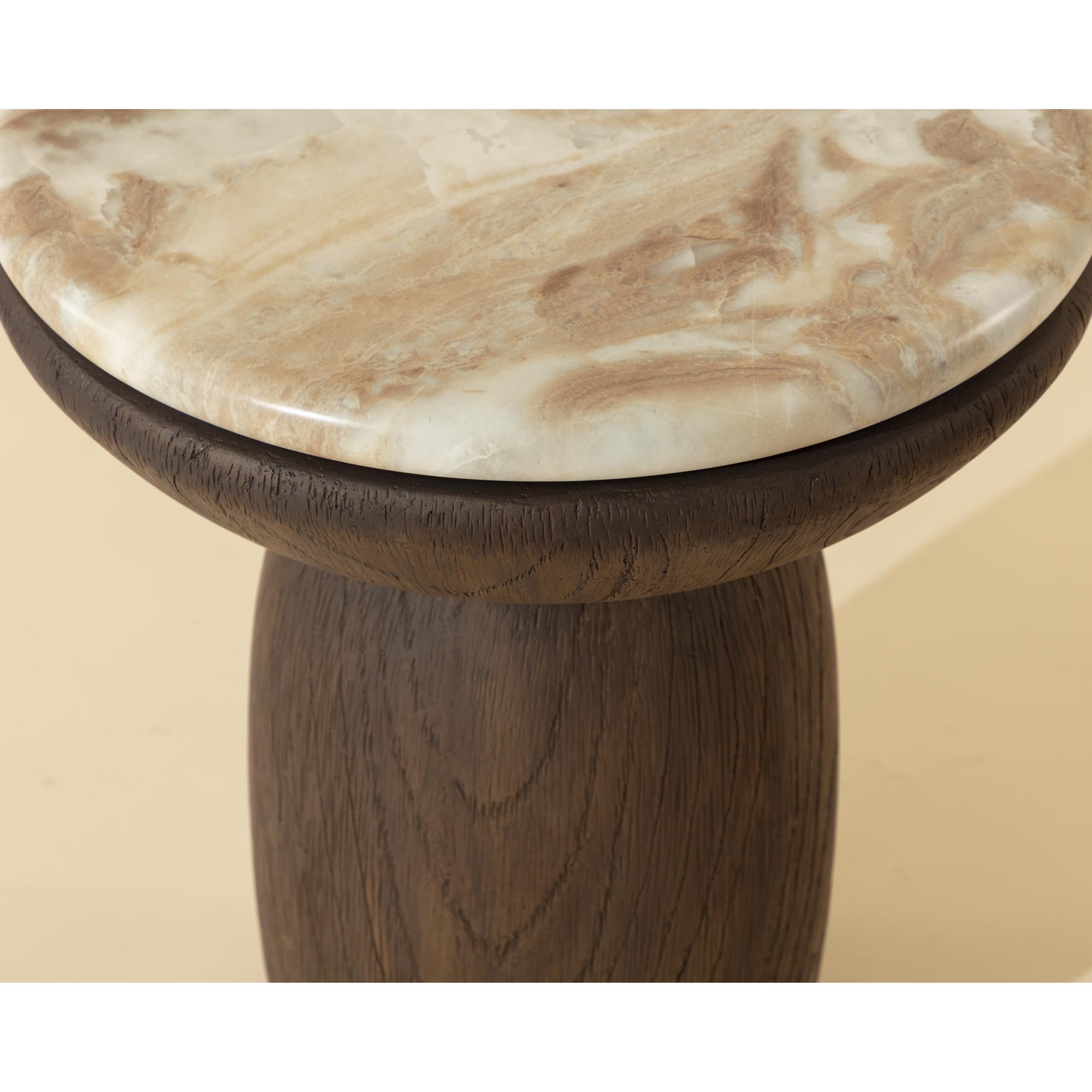 Orula End Table - Marble Look - Macchiato 7 Orula End Table - Marble Look - Macchiato - Image 7