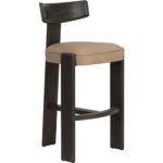 Horton Barstool - Dark Brown - Sahara Sand Leather