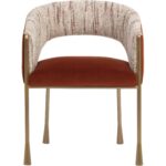 Jahara Dining Armchair - Meg Rust / Terri Nutmeg 6 Jahara Dining Armchair - Meg Rust / Terri Nutmeg - Image 2
