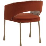 Jahara Dining Armchair - Meg Rust / Terri Nutmeg 8 Jahara Dining Armchair - Meg Rust / Terri Nutmeg - Image 4
