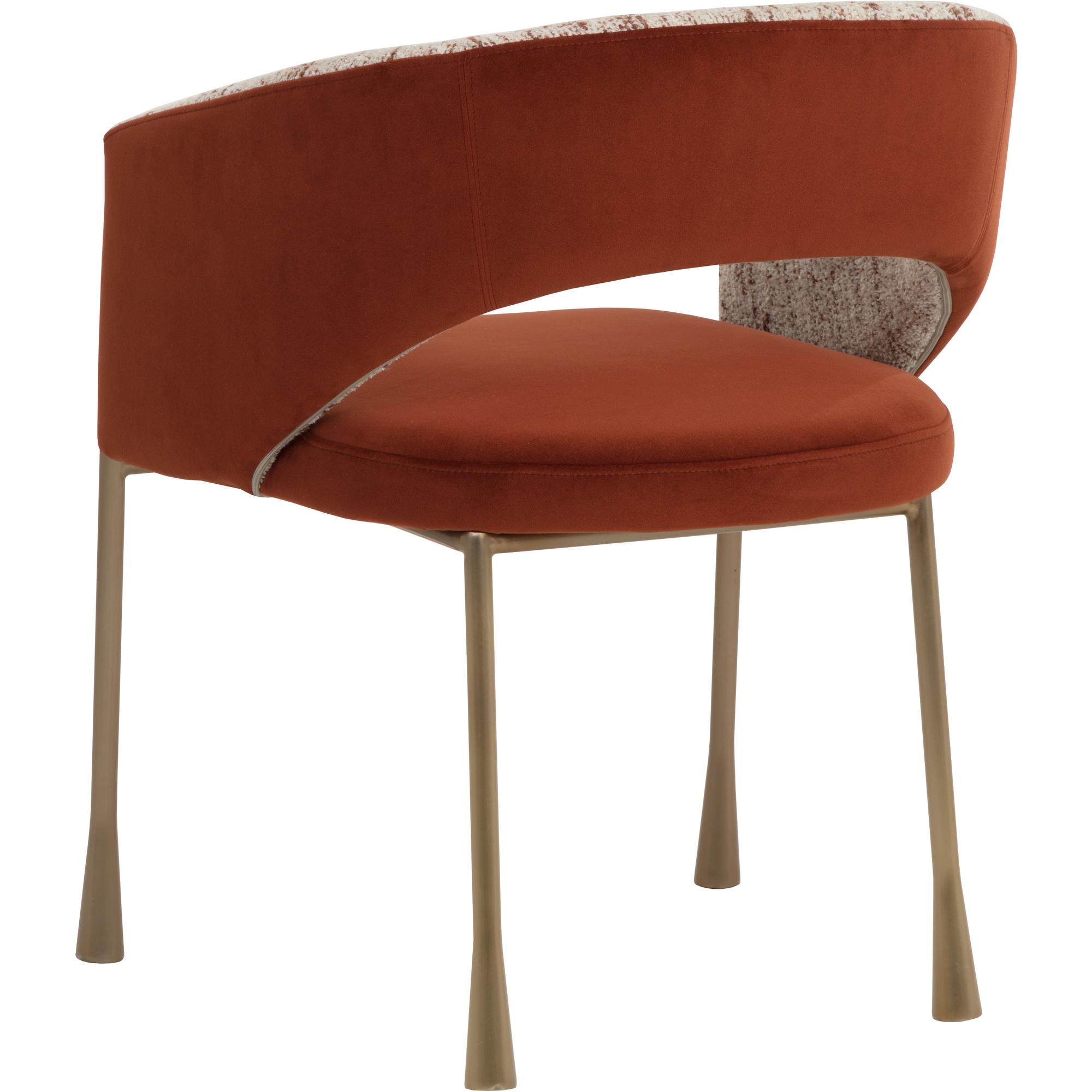 Jahara Dining Armchair - Meg Rust / Terri Nutmeg 4 Jahara Dining Armchair - Meg Rust / Terri Nutmeg - Image 4