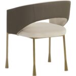 Jahara Dining Armchair - Meg Taupe / Porcini Taupe 8 Jahara Dining Armchair - Meg Taupe / Porcini Taupe - Image 4