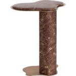 Isola End Table - Marble Look - Mocha 8 Isola End Table - Marble Look - Mocha - Image 3