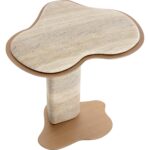 Isola End Table - Travertine Look - Dune 9 Isola End Table - Travertine Look - Dune - Image 4