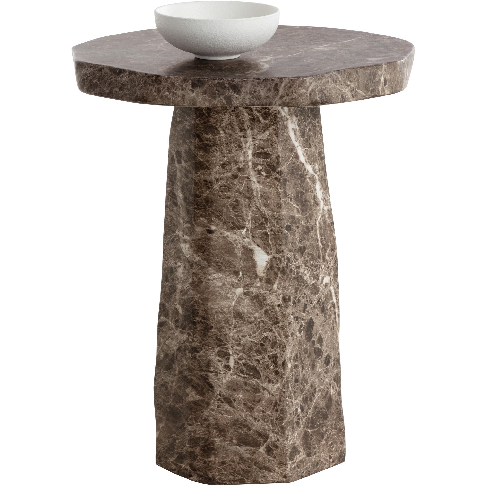 Baldur End Table - Marble Look - Dark Emperador 1 Baldur End Table - Marble Look - Dark Emperador