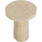 Baldur End Table - Travertine Look - Natural 8 Baldur End Table - Travertine Look - Natural - Image 3