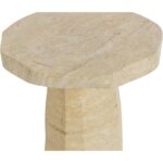 Baldur End Table - Travertine Look - Natural 9 Baldur End Table - Travertine Look - Natural - Image 4