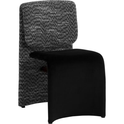 Dunnington Dining Chair - Dark Bronze - Abbington Black / Hobbes Night