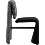 Dunnington Dining Chair - Dark Bronze - Abbington Black / Hobbes Night 112874 112874 DUNNINGTON DINING CHAIR DARK BRONZE ABBINGTON BLACK HOBBES NIGHT 22