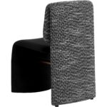 Dunnington Dining Chair - Dark Bronze - Abbington Black / Hobbes Night 112874 112874 DUNNINGTON DINING CHAIR DARK BRONZE ABBINGTON BLACK HOBBES NIGHT 23