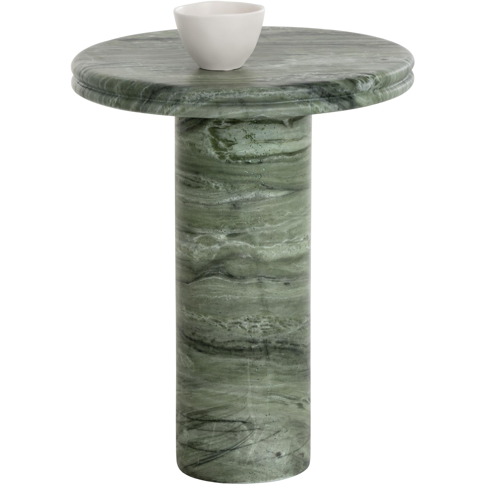 Bastion End Table - Marble Look - Sage 1 Bastion End Table - Marble Look - Sage