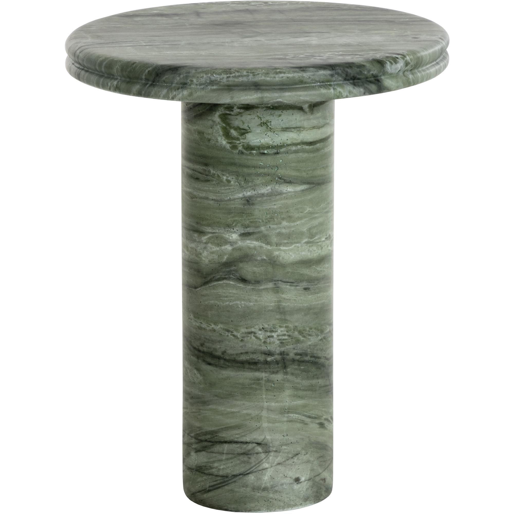 Bastion End Table - Marble Look - Sage 2 Bastion End Table - Marble Look - Sage - Image 2
