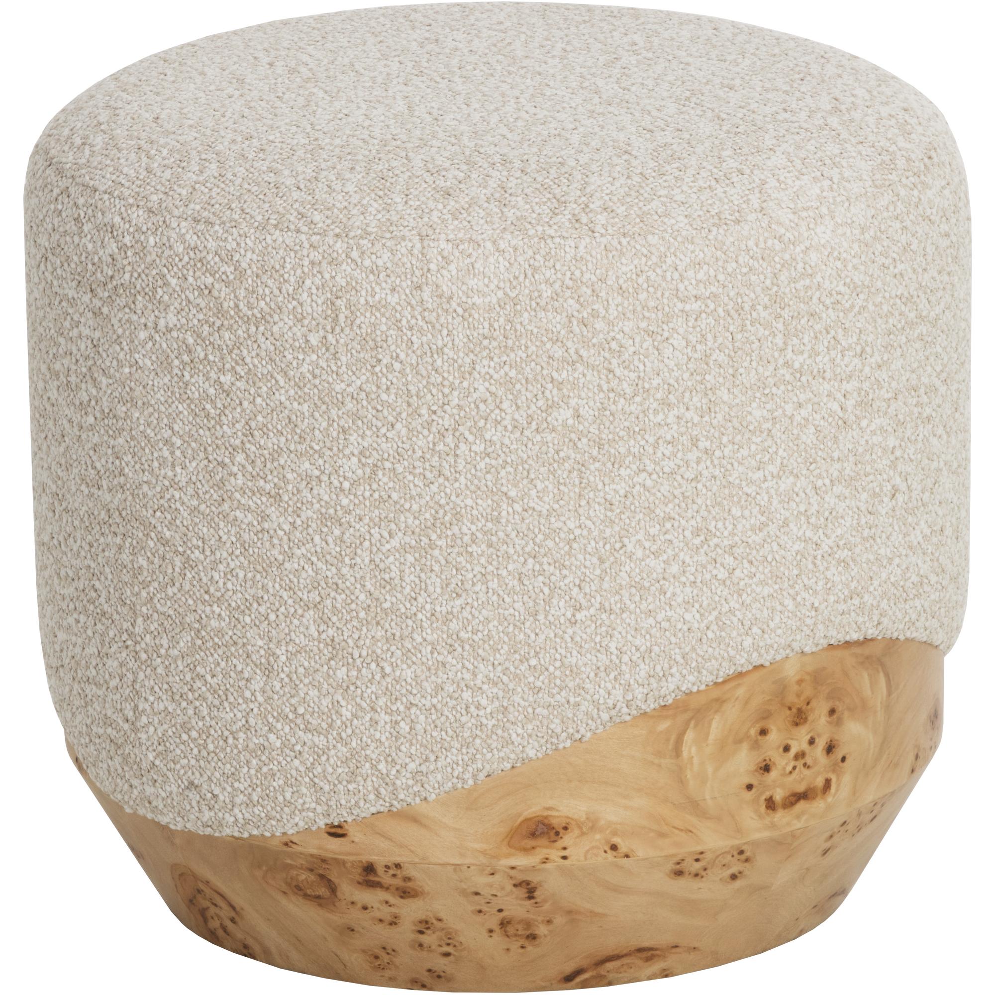 Mithuna Ottoman - Small - Santa Cruz Oatmeal 1 Mithuna Ottoman - Small - Santa Cruz Oatmeal