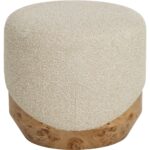 Mithuna Ottoman - Small - Santa Cruz Oatmeal 7 Mithuna Ottoman - Small - Santa Cruz Oatmeal - Image 3