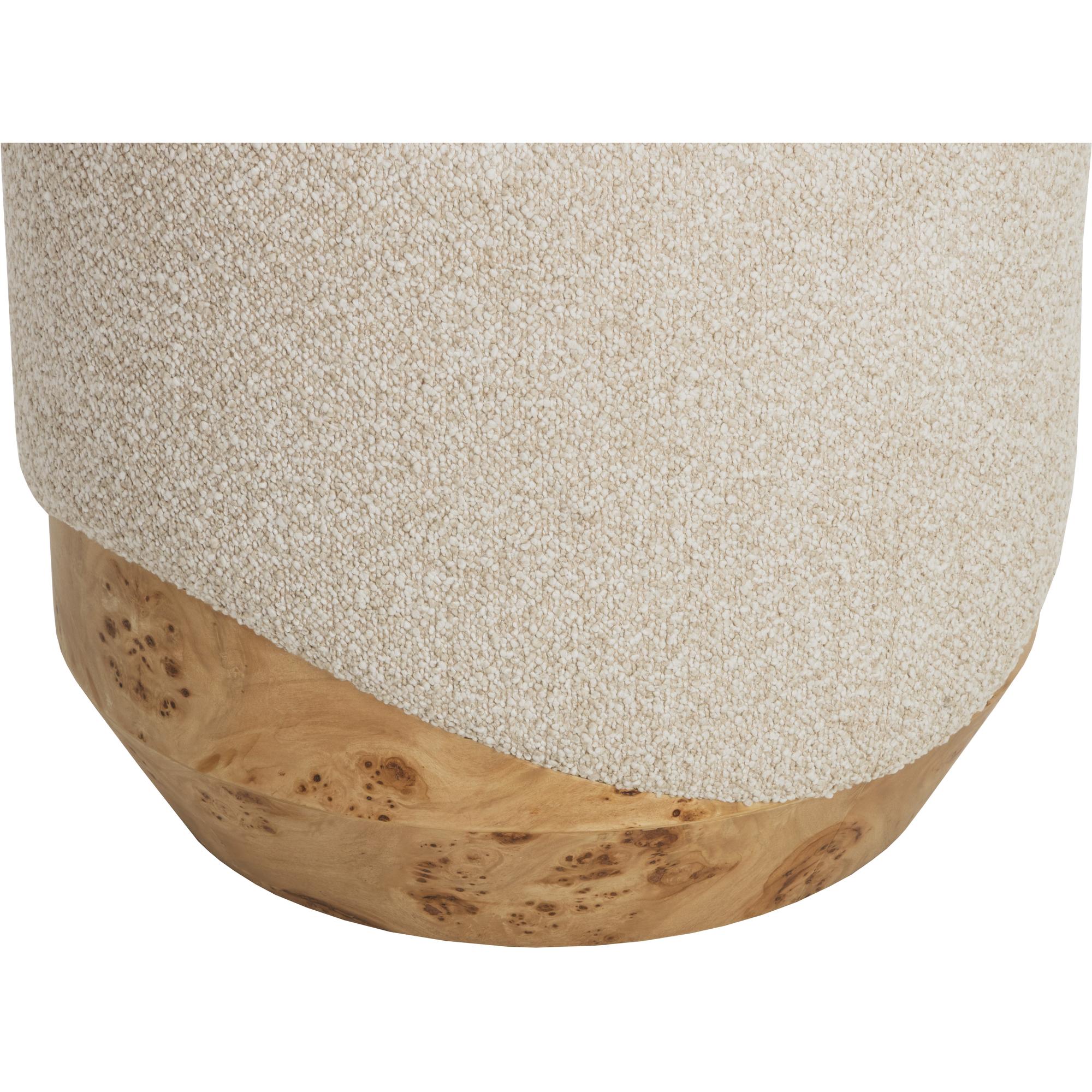 Mithuna Ottoman - Small - Santa Cruz Oatmeal 5 Mithuna Ottoman - Small - Santa Cruz Oatmeal - Image 5