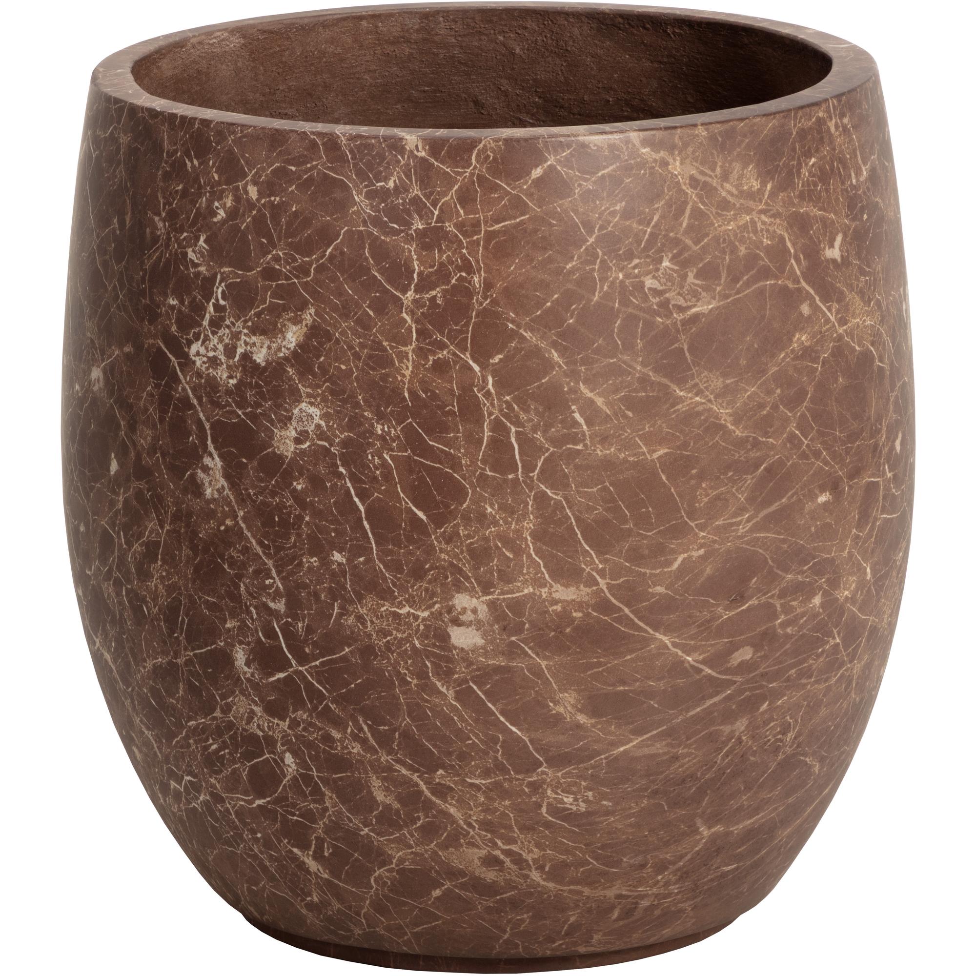 Aster Planter - Small - Marble Look - Mocha 1 Aster Planter - Small - Marble Look - Mocha