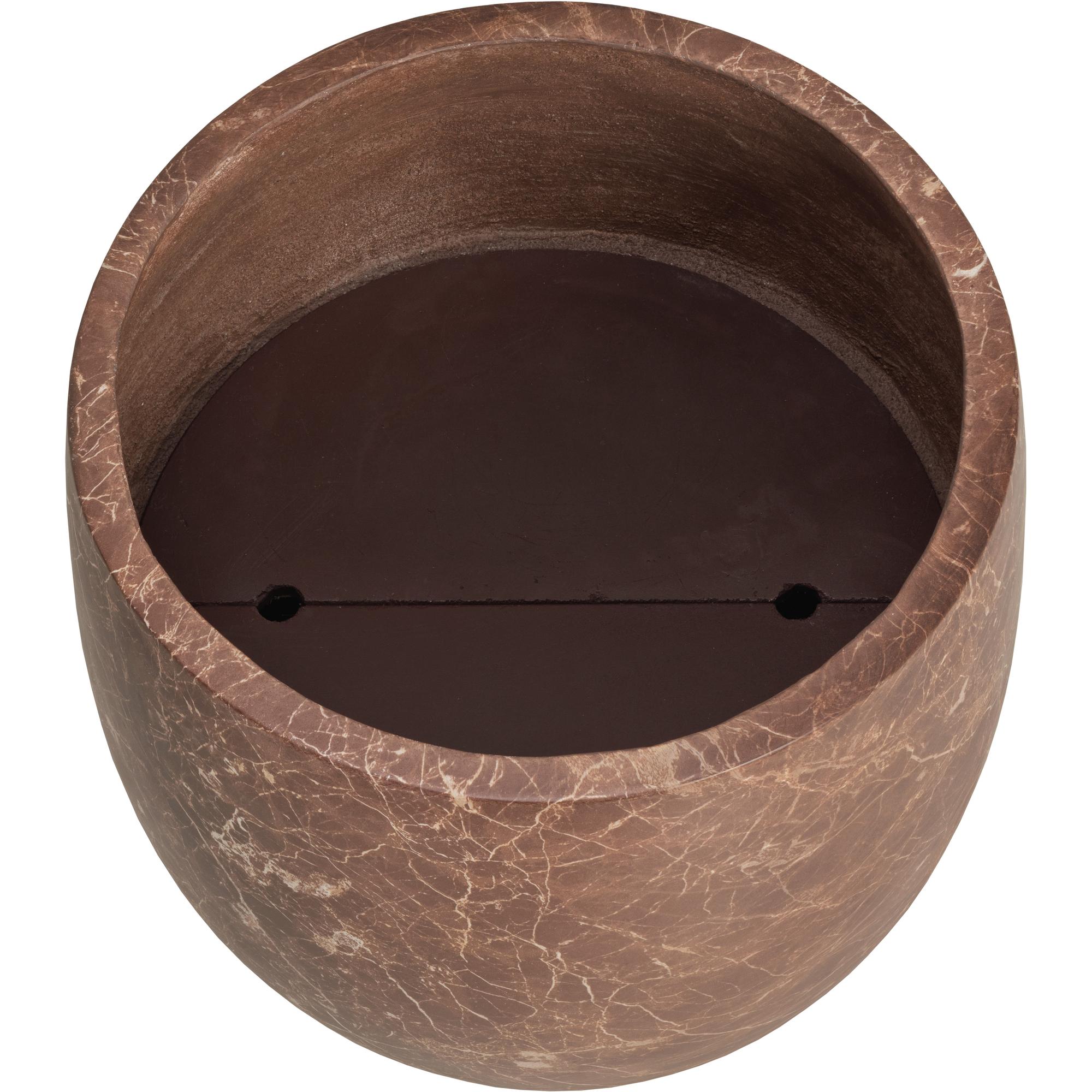 Aster Planter - Small - Marble Look - Mocha 2 Aster Planter - Small - Marble Look - Mocha - Image 2