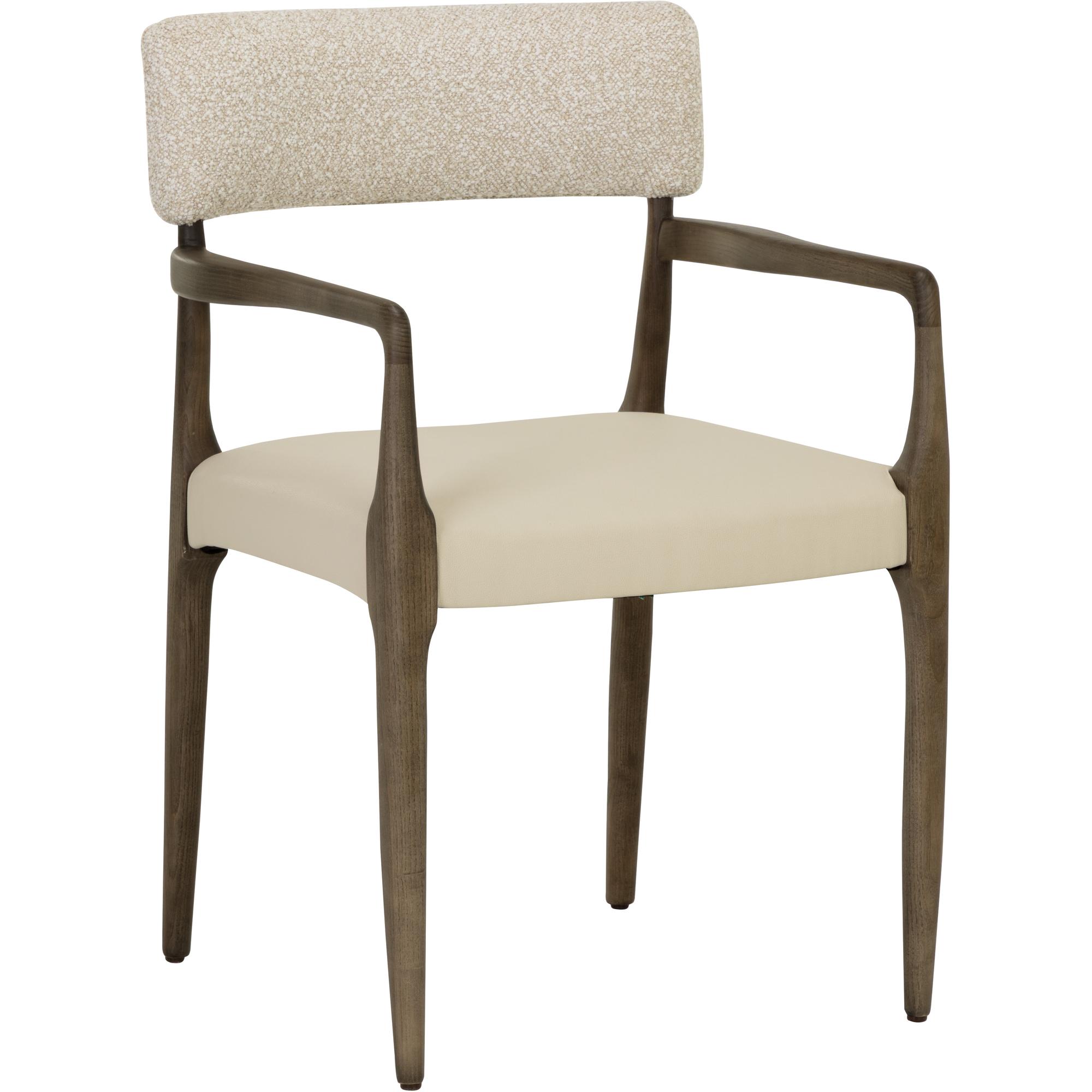 Guardi Dining Armchair - Scottsdale Eggshell / Santa Cruz Oatmeal 1 Guardi Dining Armchair - Scottsdale Eggshell / Santa Cruz Oatmeal