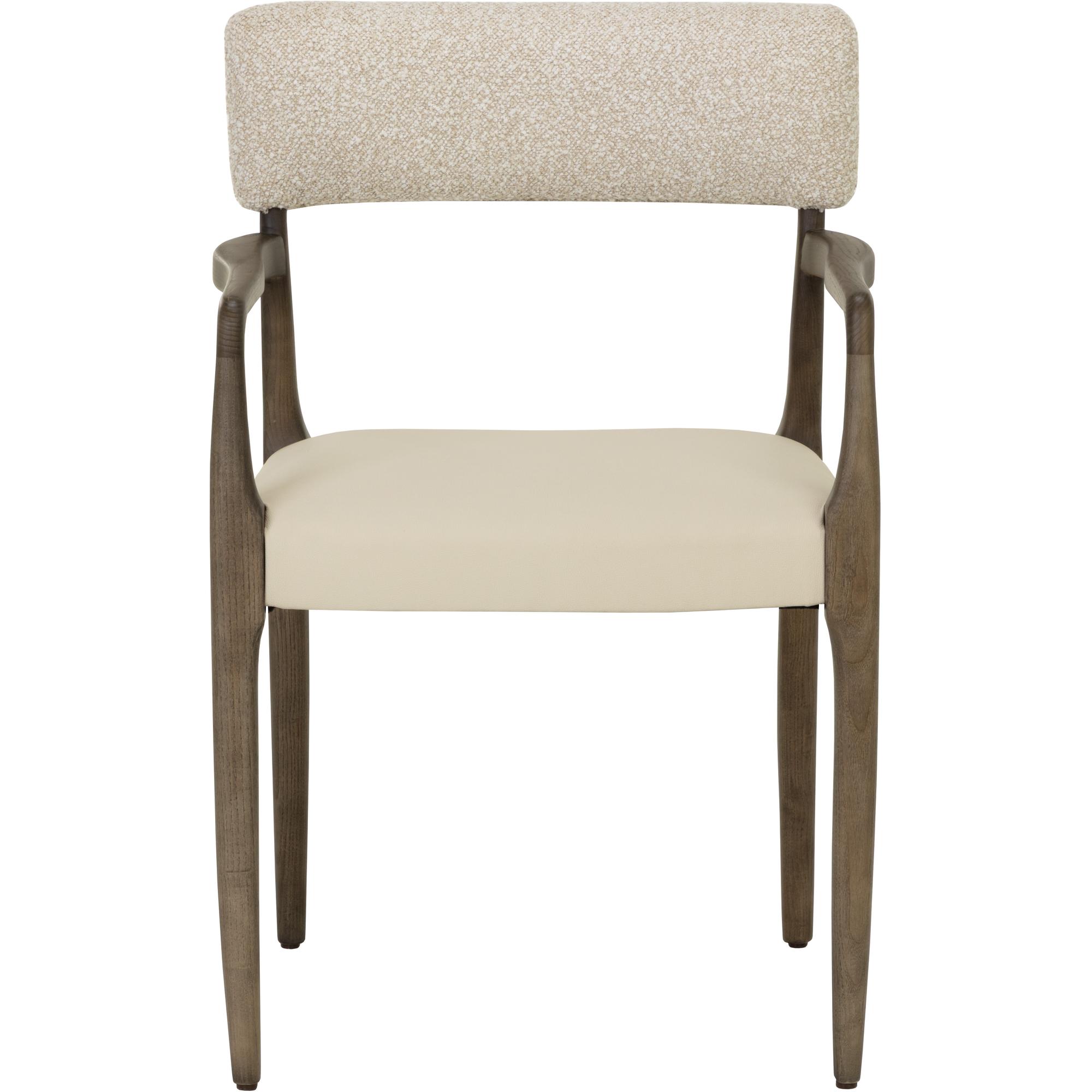 Guardi Dining Armchair - Scottsdale Eggshell / Santa Cruz Oatmeal 2 Guardi Dining Armchair - Scottsdale Eggshell / Santa Cruz Oatmeal - Image 2