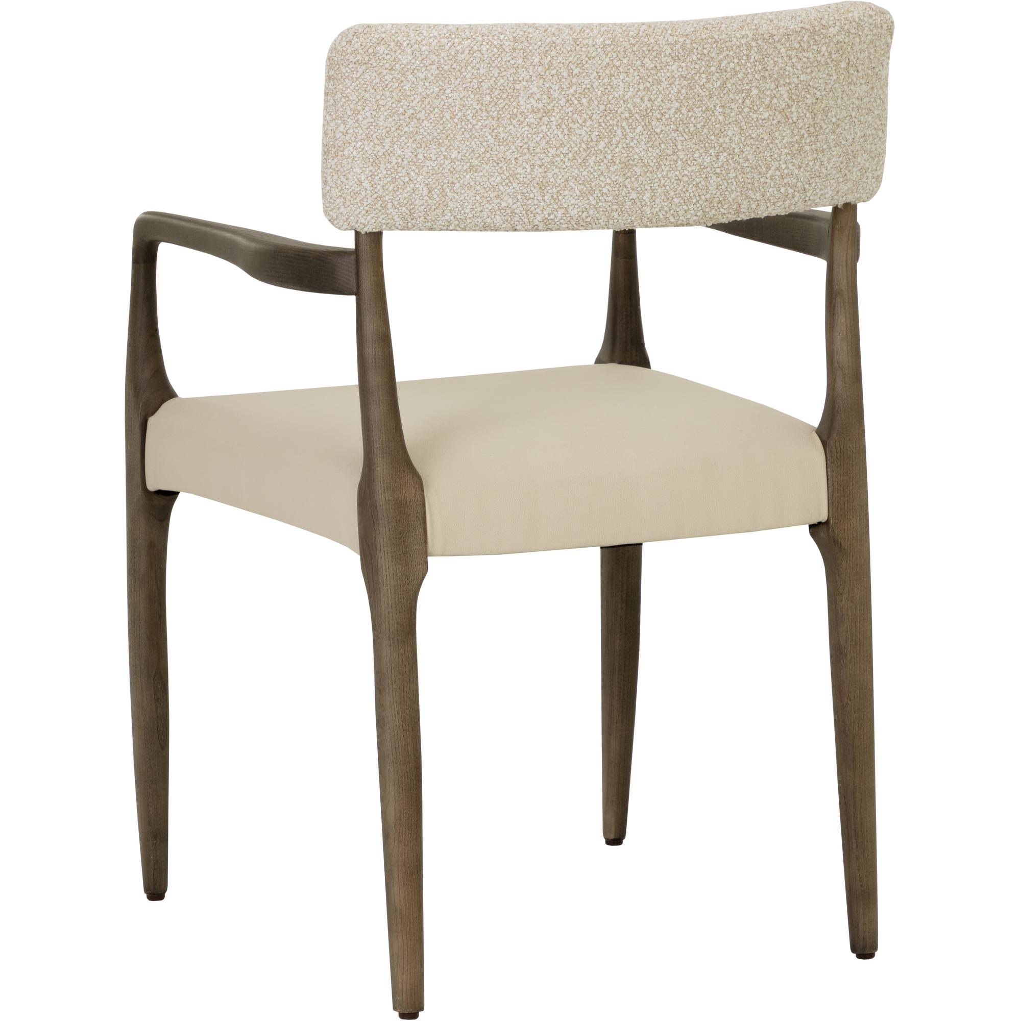 Guardi Dining Armchair - Scottsdale Eggshell / Santa Cruz Oatmeal 4 Guardi Dining Armchair - Scottsdale Eggshell / Santa Cruz Oatmeal - Image 4
