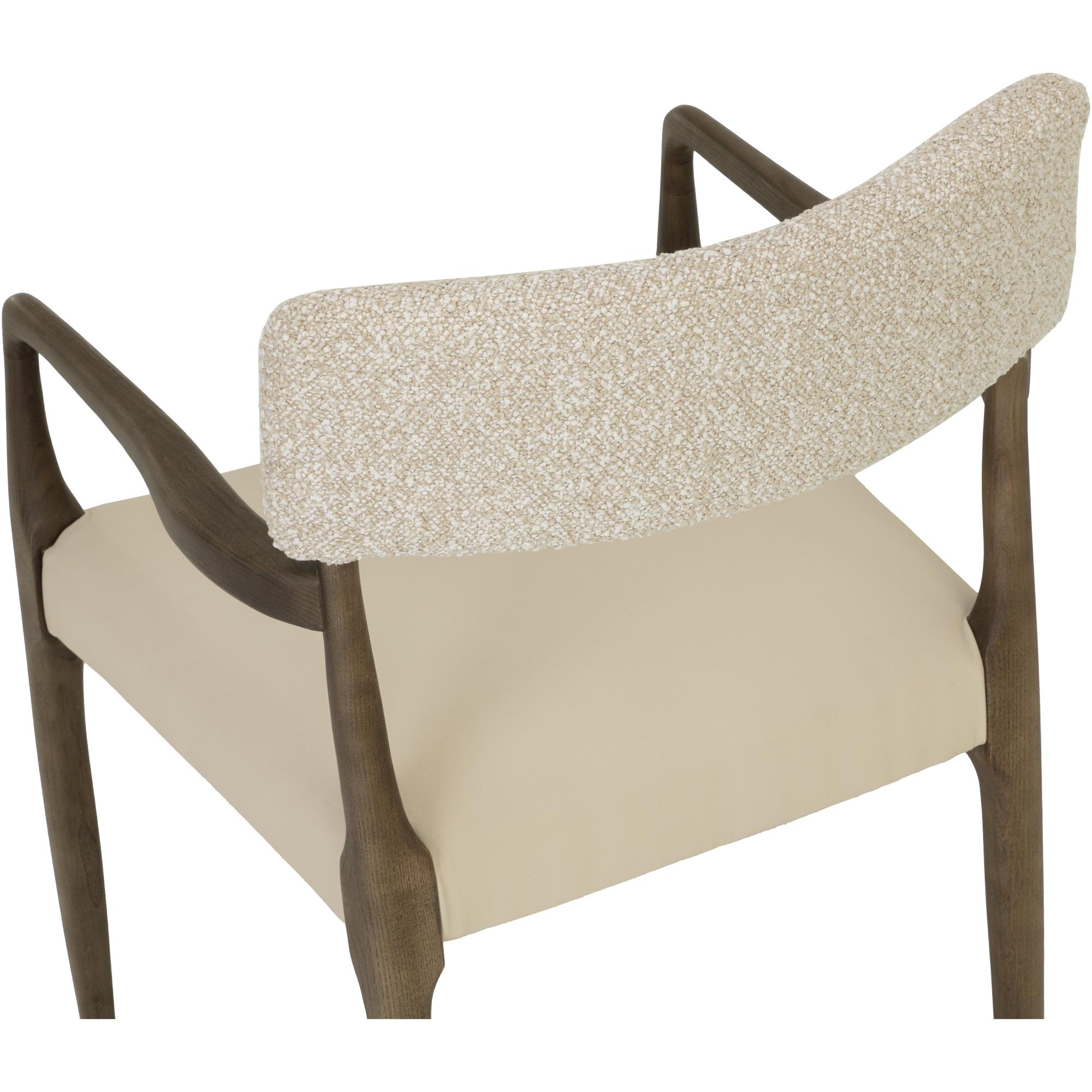 Guardi Dining Armchair - Scottsdale Eggshell / Santa Cruz Oatmeal 5 Guardi Dining Armchair - Scottsdale Eggshell / Santa Cruz Oatmeal - Image 5