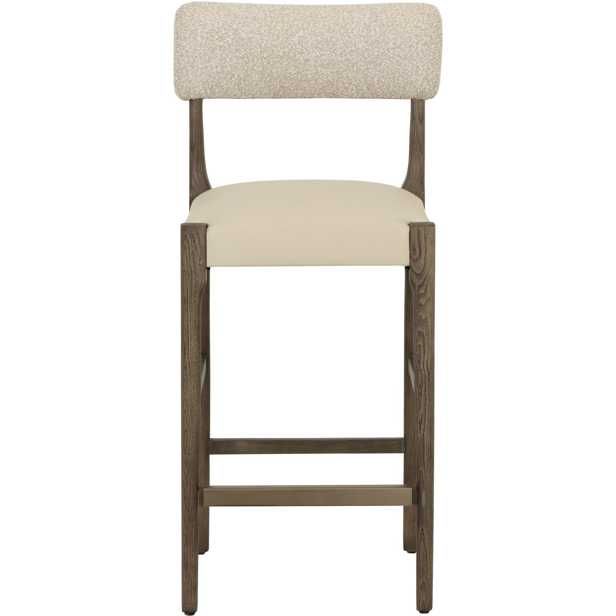 Guardi Counter Stool - Scottsdale Eggshell / Santa Cruz Oatmeal 2 Guardi Counter Stool - Scottsdale Eggshell / Santa Cruz Oatmeal - Image 2