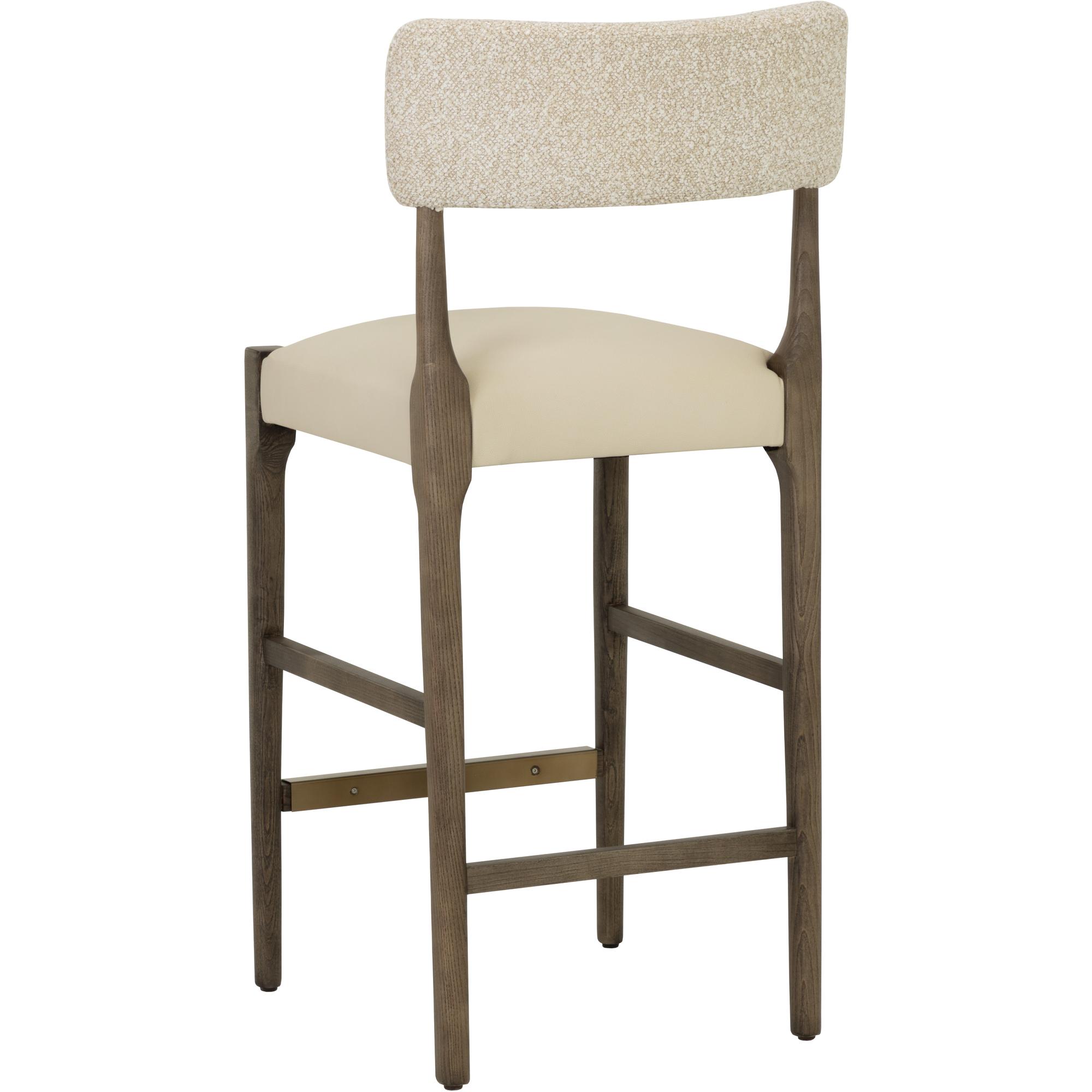 Guardi Counter Stool - Scottsdale Eggshell / Santa Cruz Oatmeal 4 Guardi Counter Stool - Scottsdale Eggshell / Santa Cruz Oatmeal - Image 4