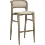 Arco Barstool - Greige - Santa Cruz Oatmeal