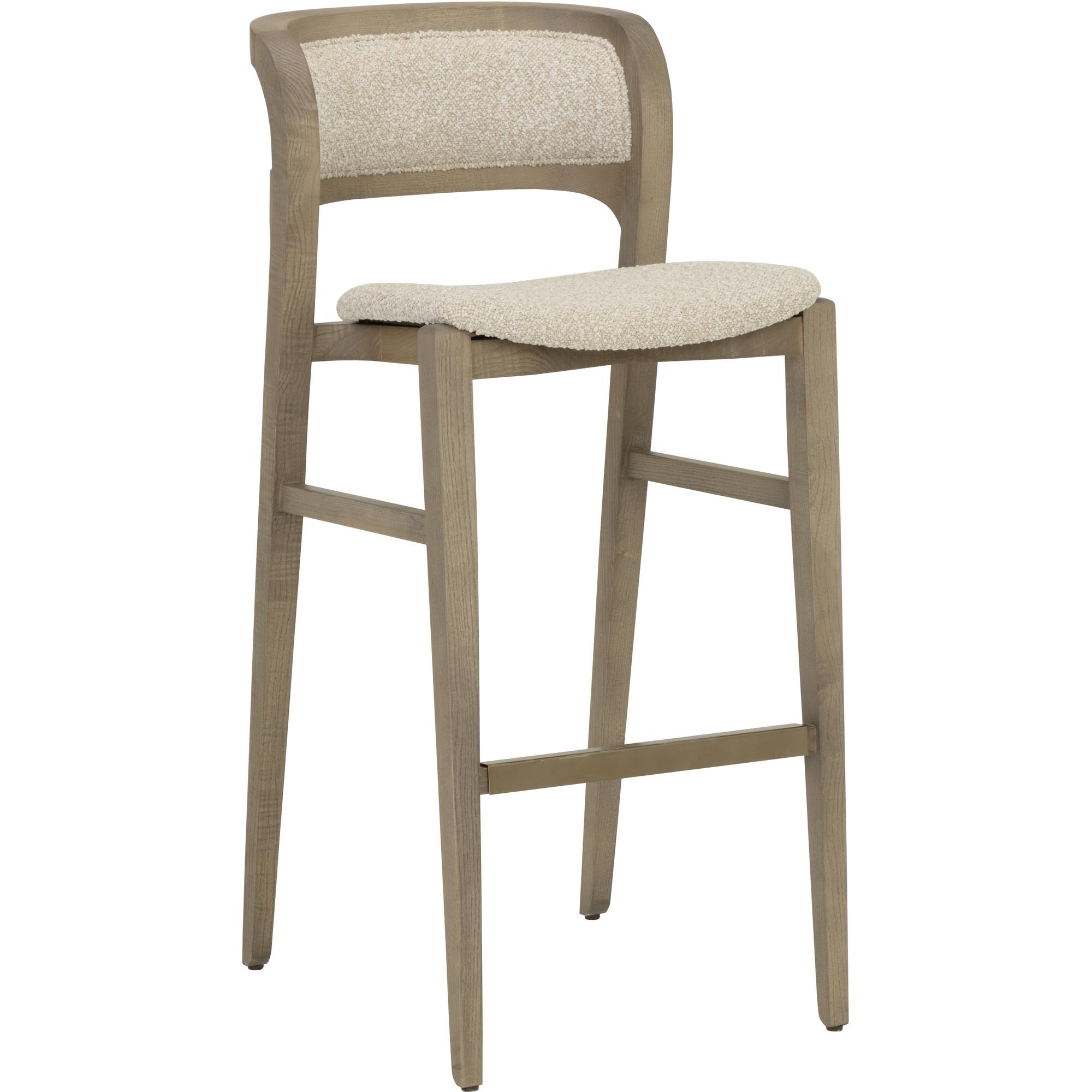 Arco Barstool - Greige - Santa Cruz Oatmeal 1 Arco Barstool - Greige - Santa Cruz Oatmeal
