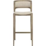 Arco Barstool - Greige - Santa Cruz Oatmeal 6 Arco Barstool - Greige - Santa Cruz Oatmeal - Image 2