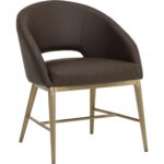 Abelson Dining Armchair - Eglinton Espresso