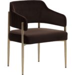 Tova Dining Armchair - Diamond Mink