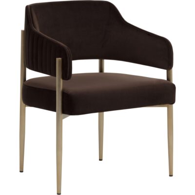 Tova Dining Armchair - Diamond Mink