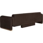 Romer Sofa - Brushed Gold - Nubuck Cocoa Leather 6 Romer Sofa - Brushed Gold - Nubuck Cocoa Leather - Image 3