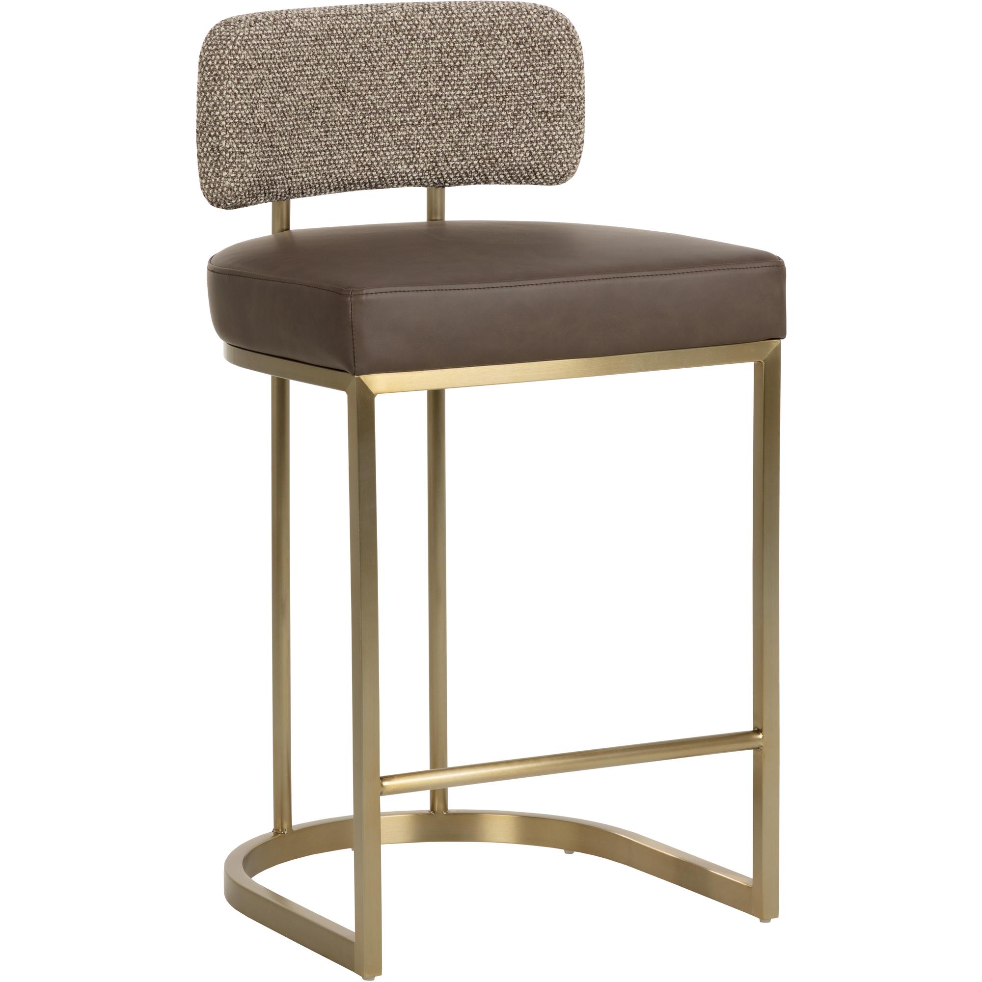 Larissa Counter Stool - Eglinton Espresso / Gellar Earth 1 Larissa Counter Stool - Eglinton Espresso / Gellar Earth