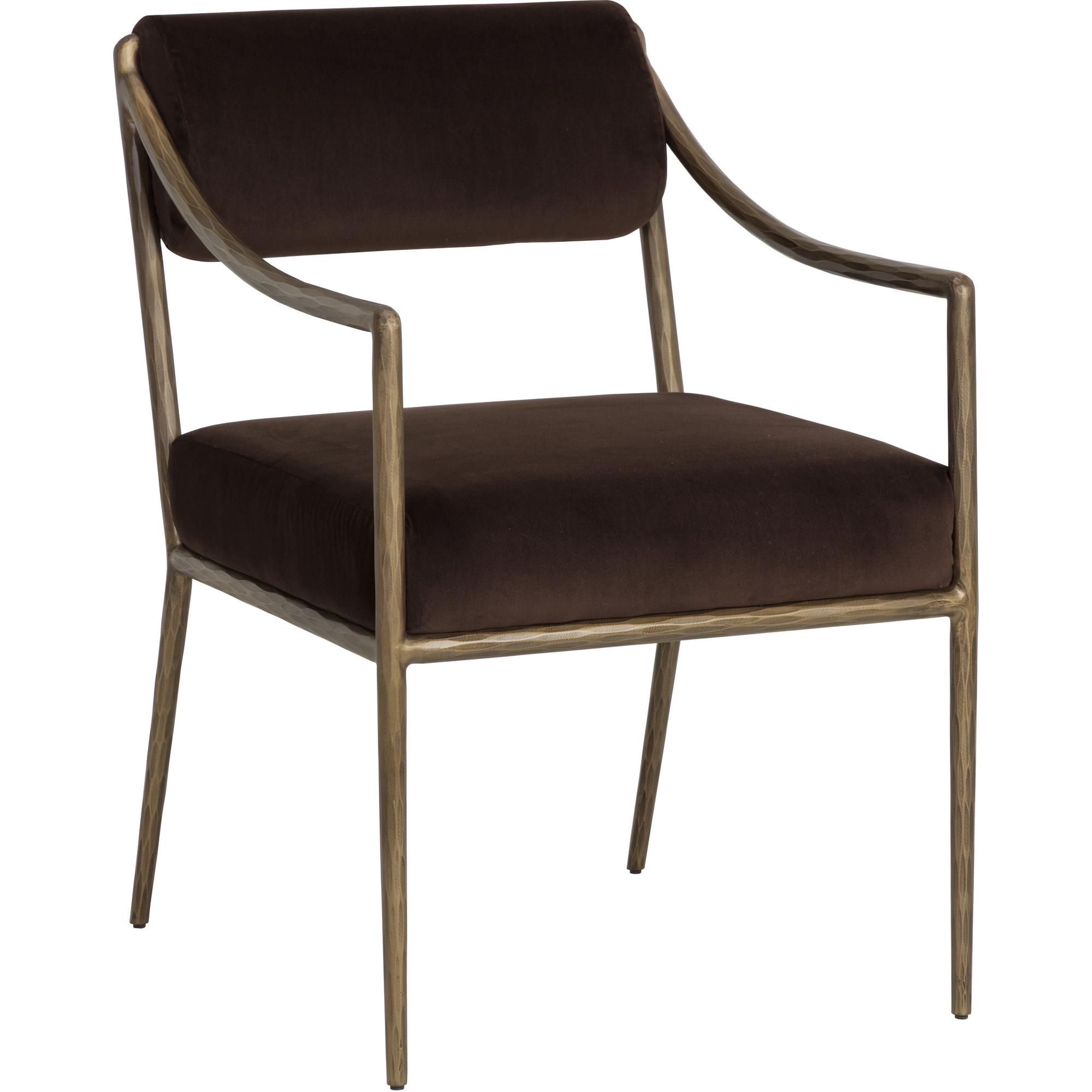 Leticia Dining Armchair - Diamond Mink 1 Leticia Dining Armchair - Diamond Mink