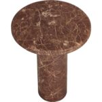 Bastion End Table - Marble Look - Mocha 6 Bastion End Table - Marble Look - Mocha - Image 3