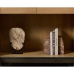 Strata Bookend (Set Of 2) - Marble Look - Mocha 21 Strata Bookend (Set Of 2) - Marble Look - Mocha - Image 2