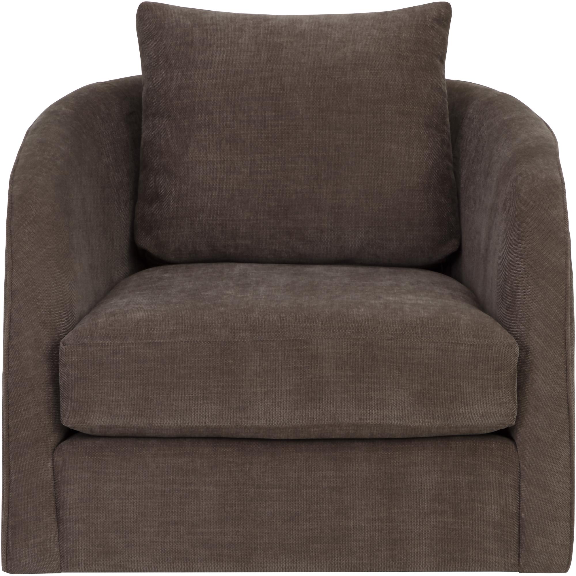 Wexford Swivel Lounge Chair - Rika Chocolate 2 Wexford Swivel Lounge Chair - Rika Chocolate - Image 2