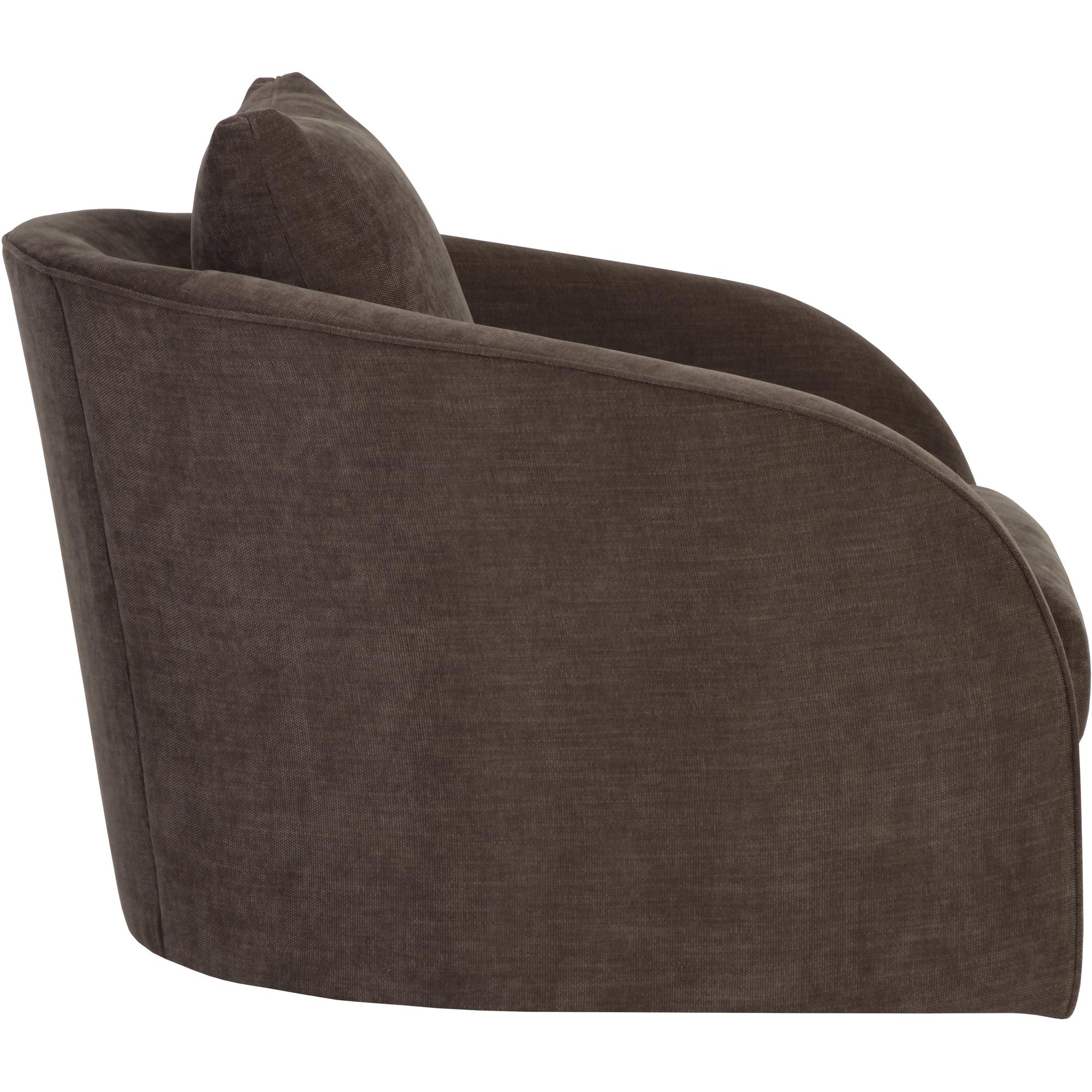 Wexford Swivel Lounge Chair - Rika Chocolate 3 Wexford Swivel Lounge Chair - Rika Chocolate - Image 3