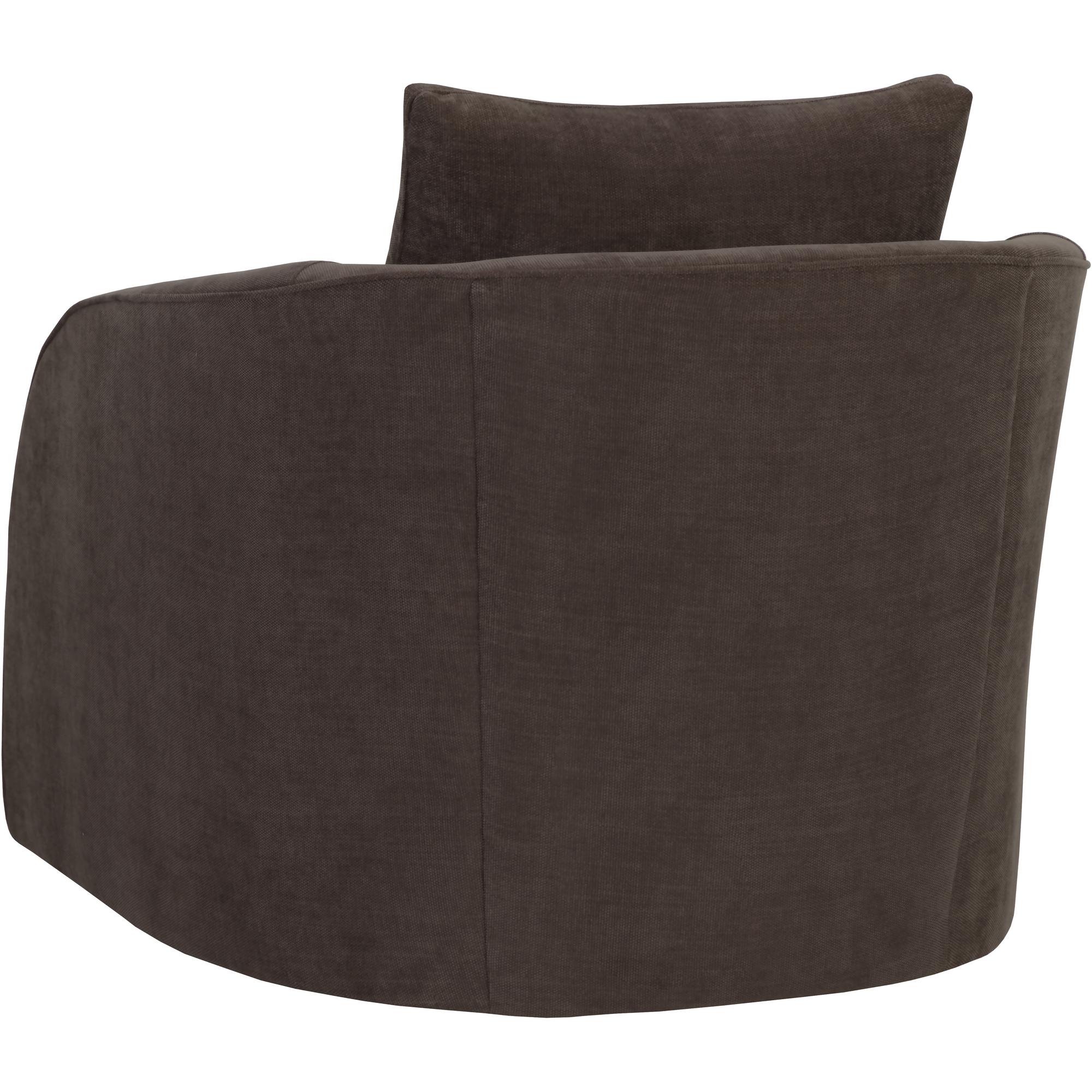 Wexford Swivel Lounge Chair - Rika Chocolate 4 Wexford Swivel Lounge Chair - Rika Chocolate - Image 4