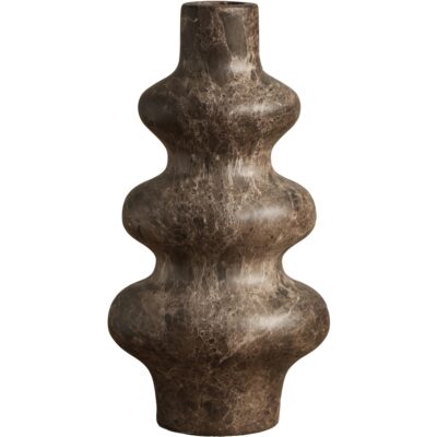 Babylon Vase - Large - Marble Look - Dark Emperador