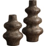 Babylon Vase - Large - Marble Look - Dark Emperador 3 Babylon Vase - Large - Marble Look - Dark Emperador - Image 2