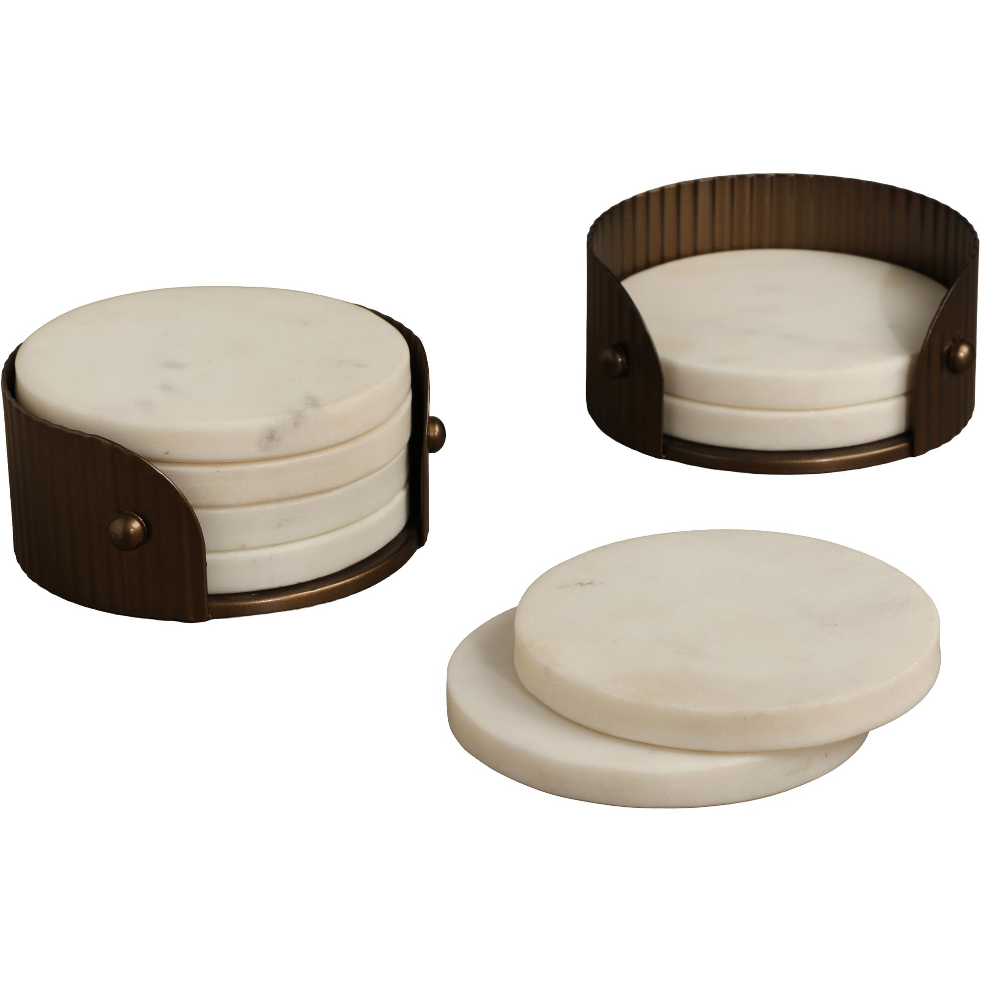California Coaster Set (Pack Of 4) - White 1 California Coaster Set (Pack Of 4) - White
