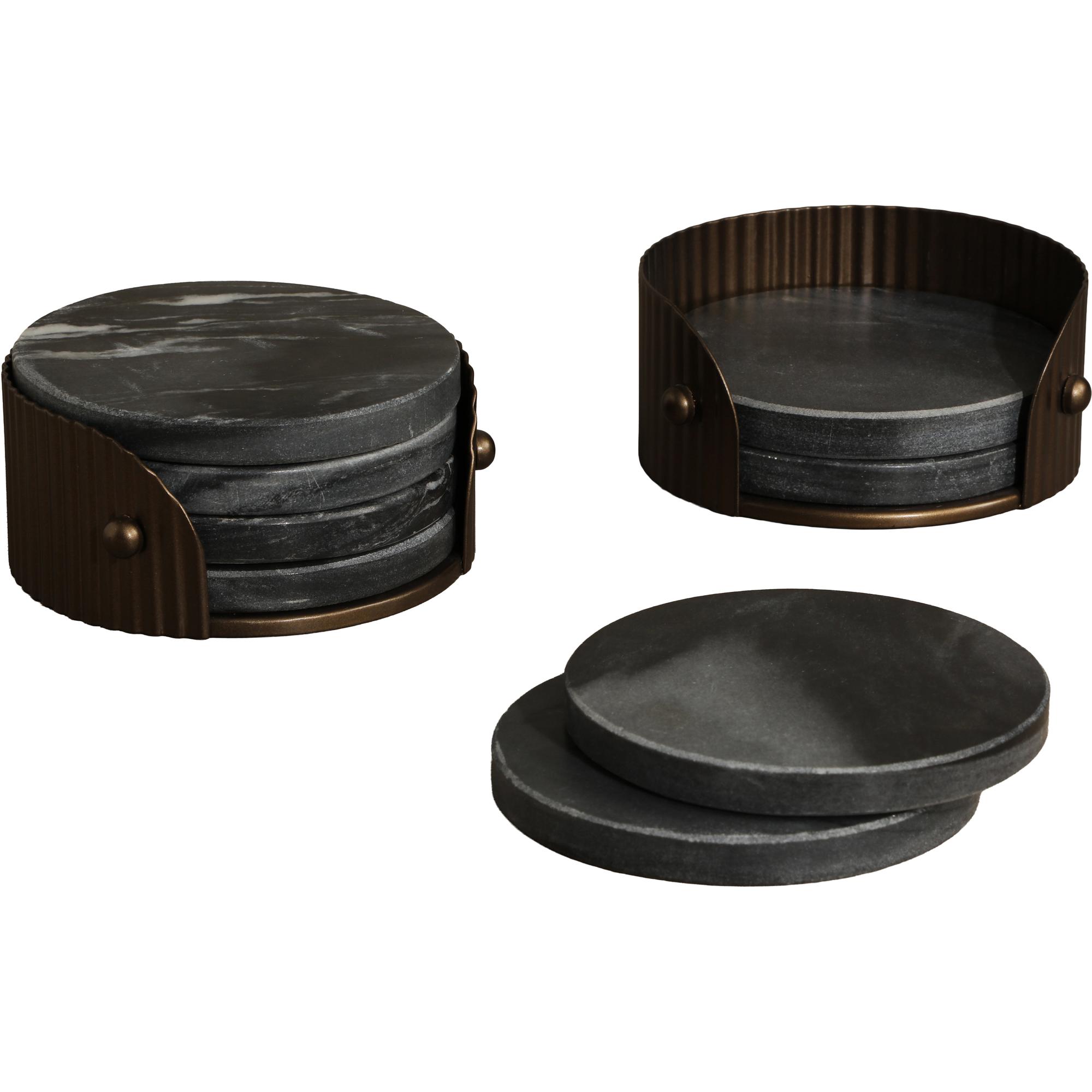 California Coaster Set (Pack Of 4) - Black 1 California Coaster Set (Pack Of 4) - Black