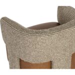Coppola Lounge Chair - Cognac Leather / Torched Meringue 10 Coppola Lounge Chair - Cognac Leather / Torched Meringue - Image 5