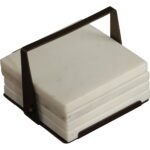 Florida Coaster Set (Pack Of 4) - White 5 Florida Coaster Set (Pack Of 4) - White - Image 3